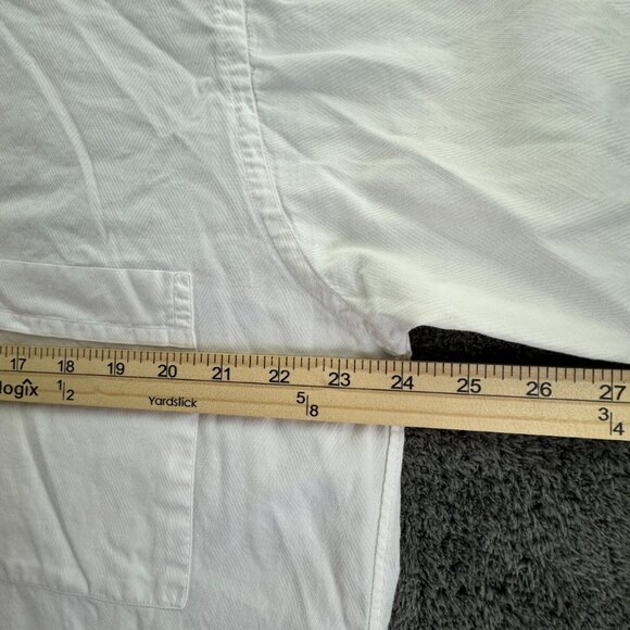 Gitman Bros For Roger Stevens Button Up Shirt Men White Long Sleeve 16 34 Cotton - Picture 6 of 16